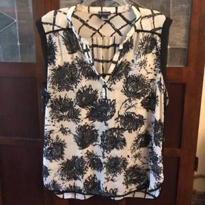 Sheer sleeveless top